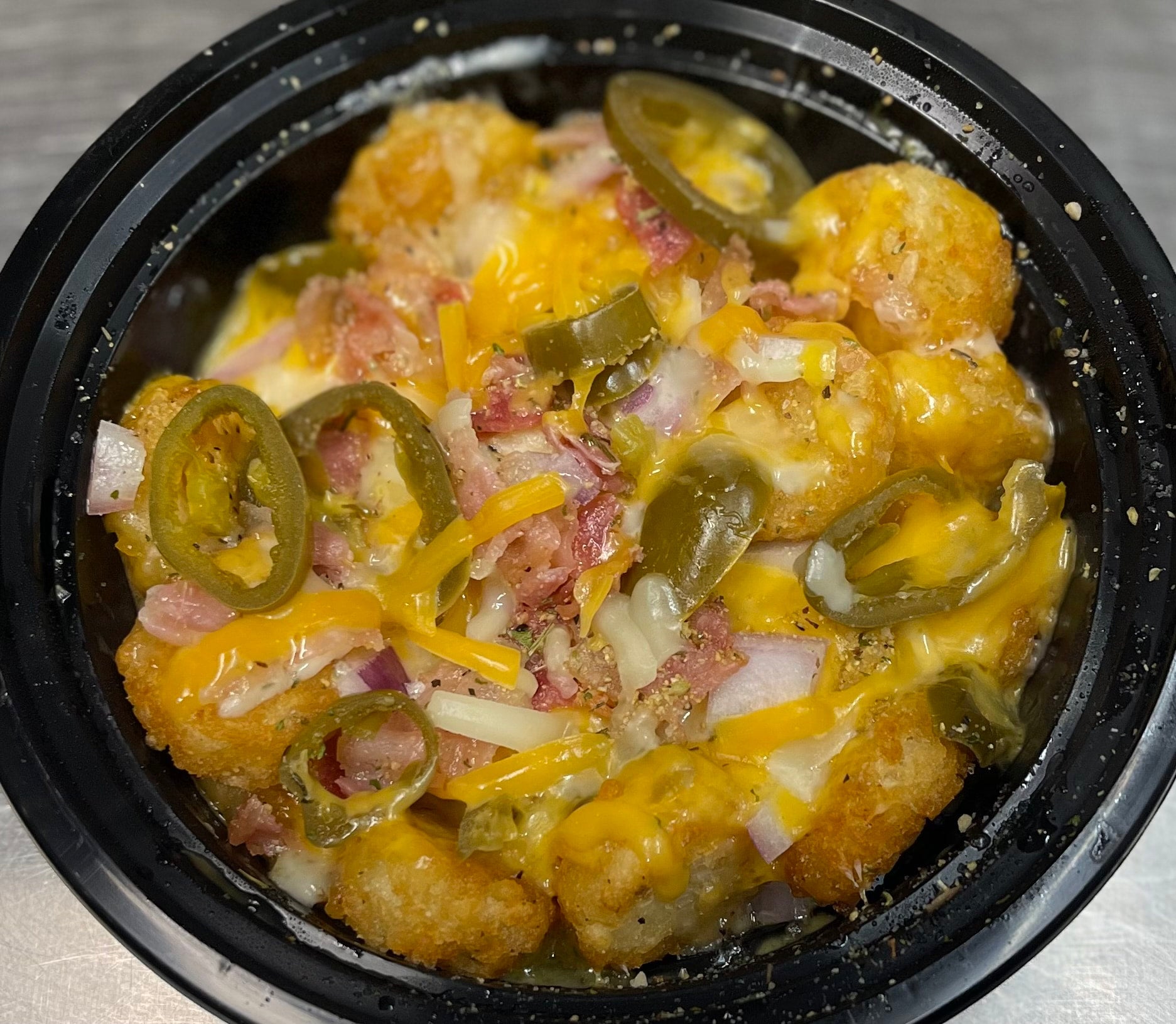 Loaded hash brown bites Urban Donut & Coffee